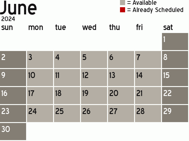Missionary Dinner Calendar